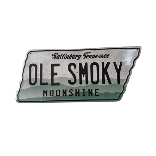 Placa Patente Metálica Ole Smoky Moonshine