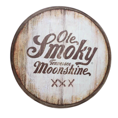 Placa Metálica Ole Smoky Diseño Madera